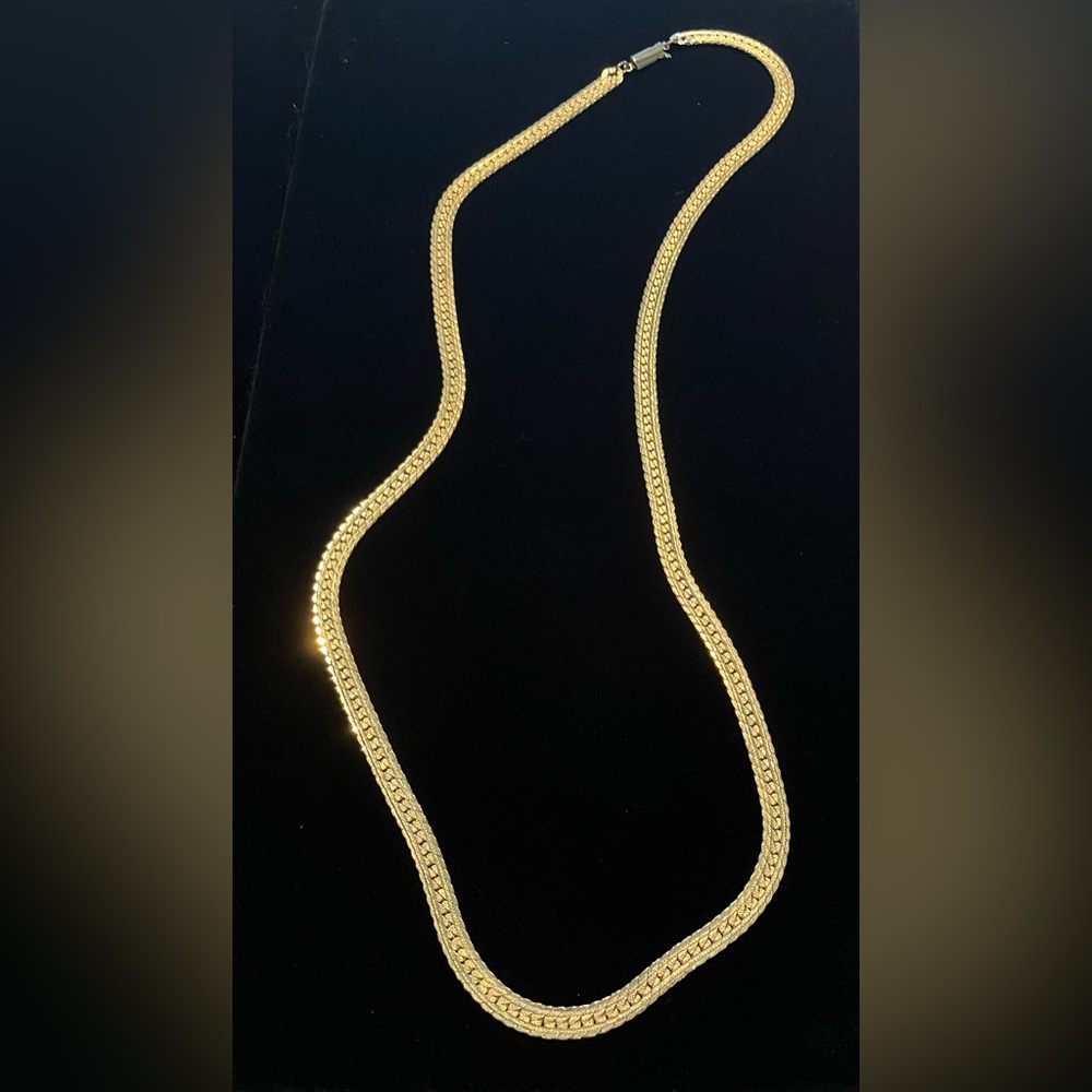 Barrel Clasp Herringbone Style ✨Gold Plated ✨Long Necklace